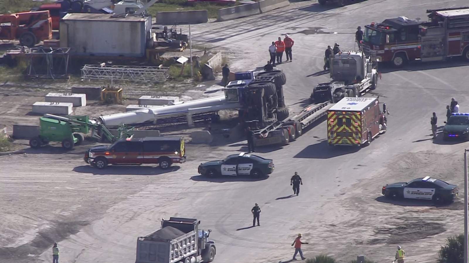 1 injured in crane collapse at Port Everglades