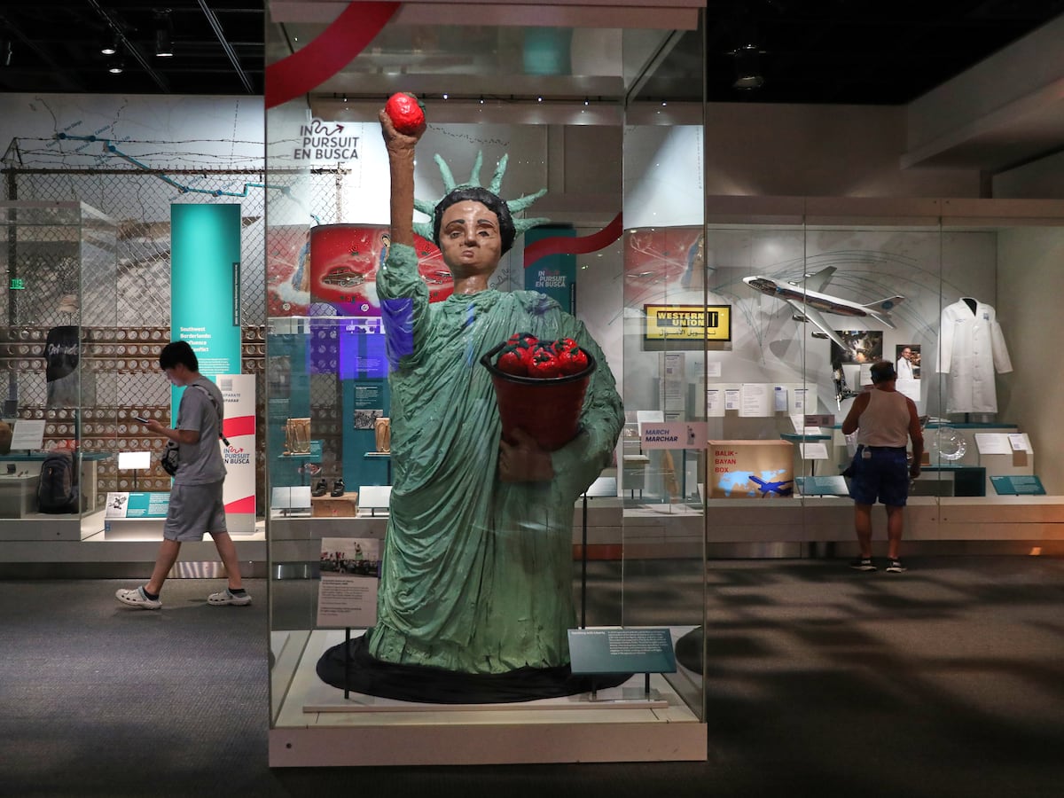 Image linked from the original feed: Trump orders new signs outside Smithsonian saying some exhibits are inaccurate