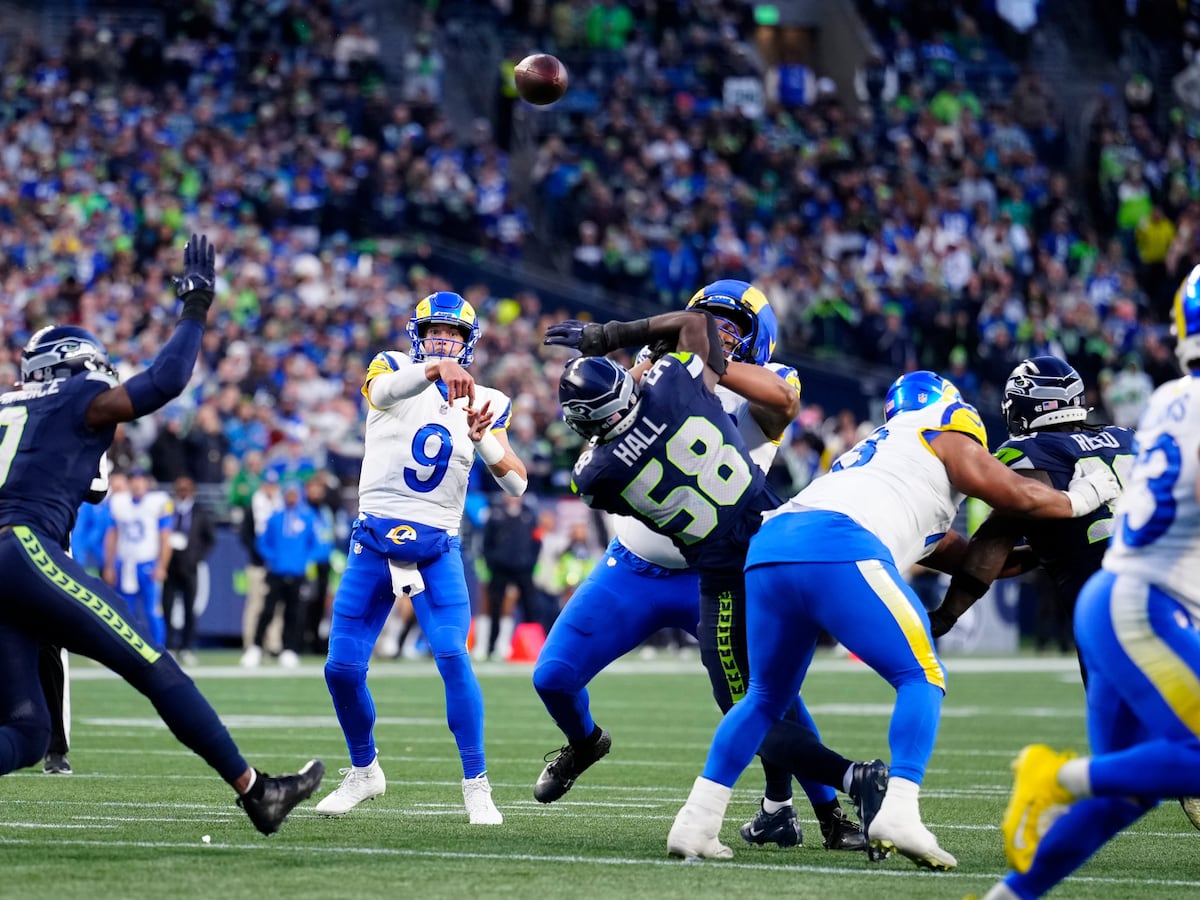 Image linked from the original feed: MVP Matthew Stafford says star-studded Rams have "a high ceiling" for climb toward a Super Bowl run