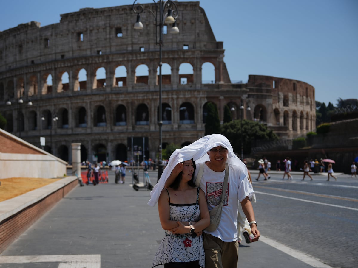 Image linked from the original feed: Europe heat wave puts all major Italian cities on red alert as Austria sets heat record