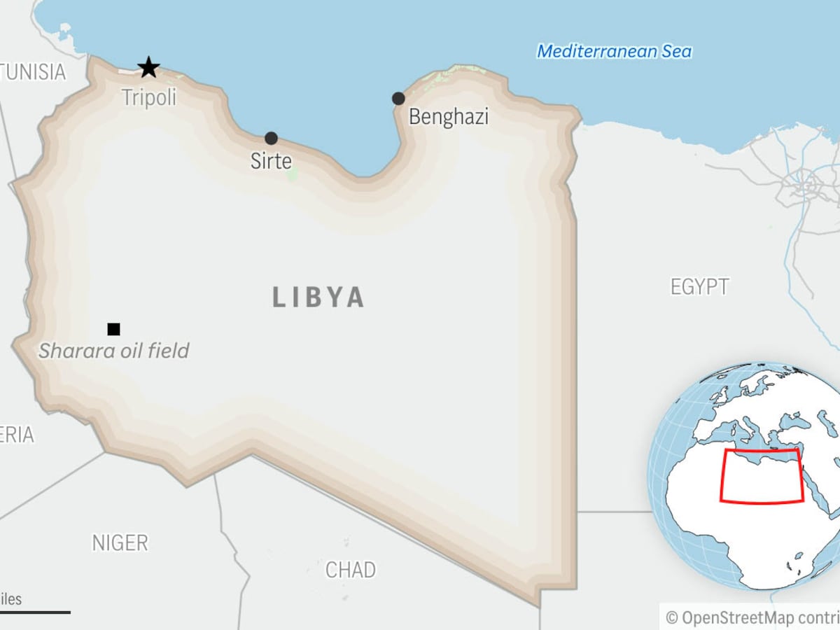 Image linked from the original feed: Protesters storm key Libya energy complex as blackout fears grow