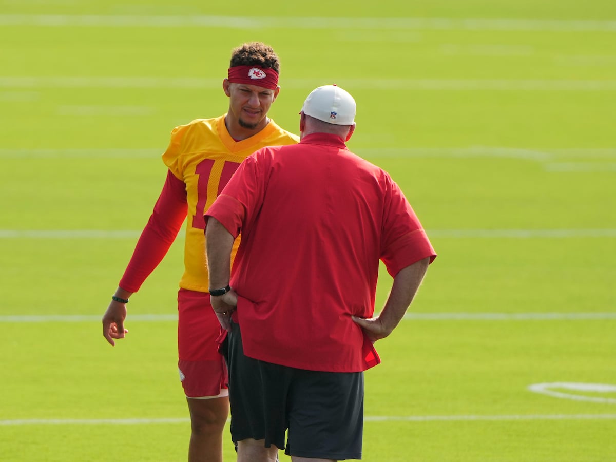 Image linked from the original feed: A reset in Kansas City: Andy Reid brings Chiefs rookies and QBs in early again after a 6-11 collapse