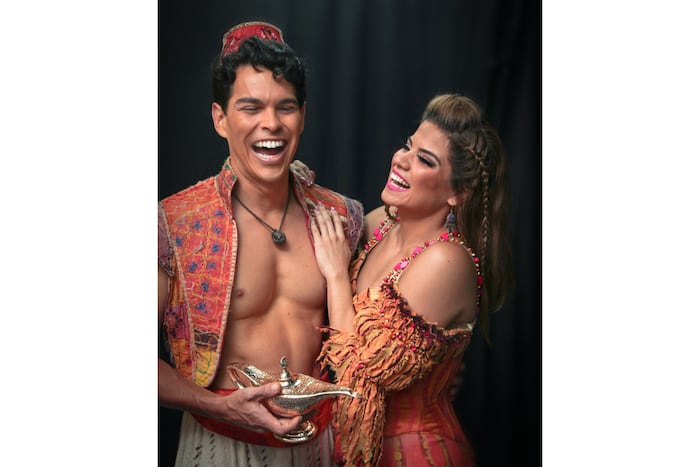 Love on the big stage: Couples star in Broadway's 'Aladdin' and 'The Lion King"
