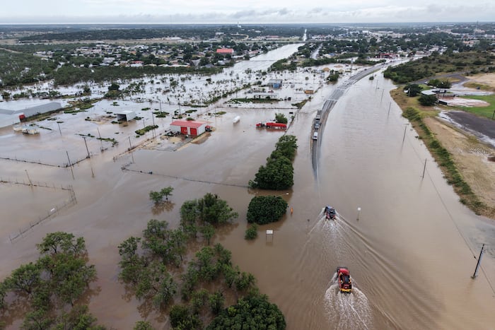 Texas floods have left high waters and a big cleanup job after hundreds of people are rescued