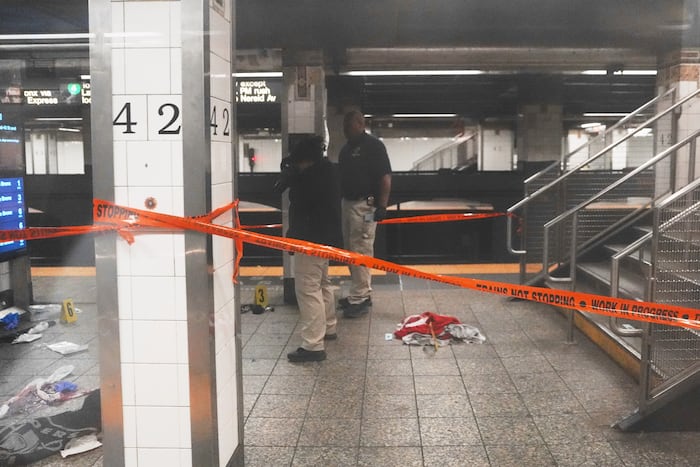 Officials: Stabbings on New York subway leave 3 hurt as officers shoot and kill knife-wielding man