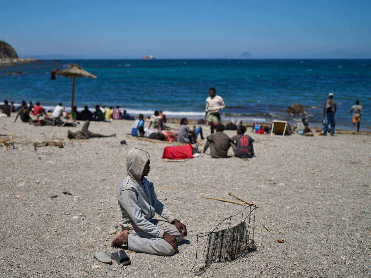Image linked from the original feed: In Ceuta, some migrants cling to hopes of someday reaching mainland Spain