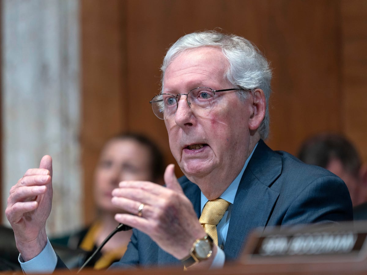 Image linked from the original feed: McConnell remains in rehab and says he'll miss key Kentucky political event