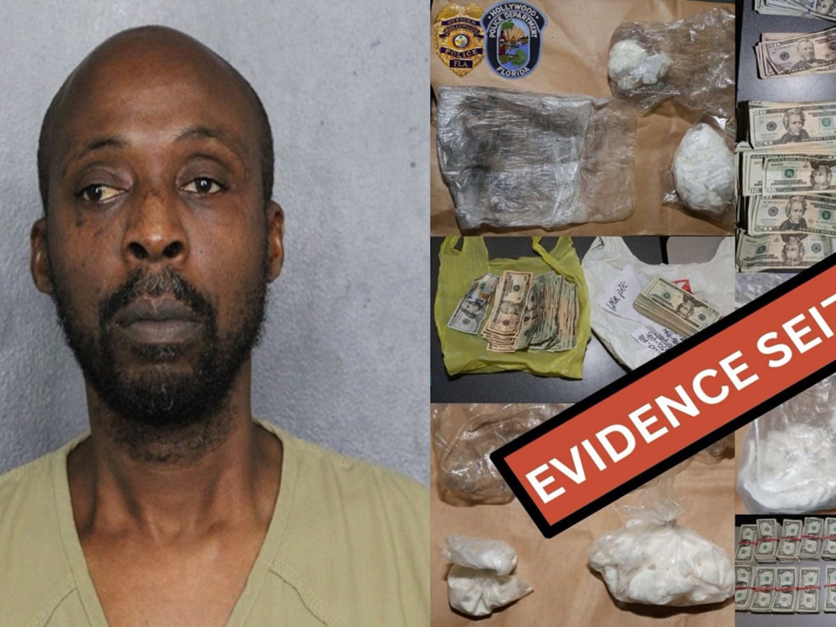 Policía: Arrestan en Hollywood a presunto narcotraficante; incautan más de $60,000 USD en efectivo