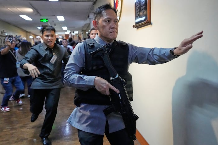 Gunfire breaks out in Philippine Senate where authorities tried to arrest a senator