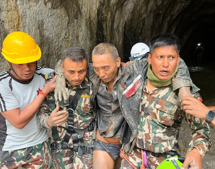 Nepal rescuers pull 2 alive