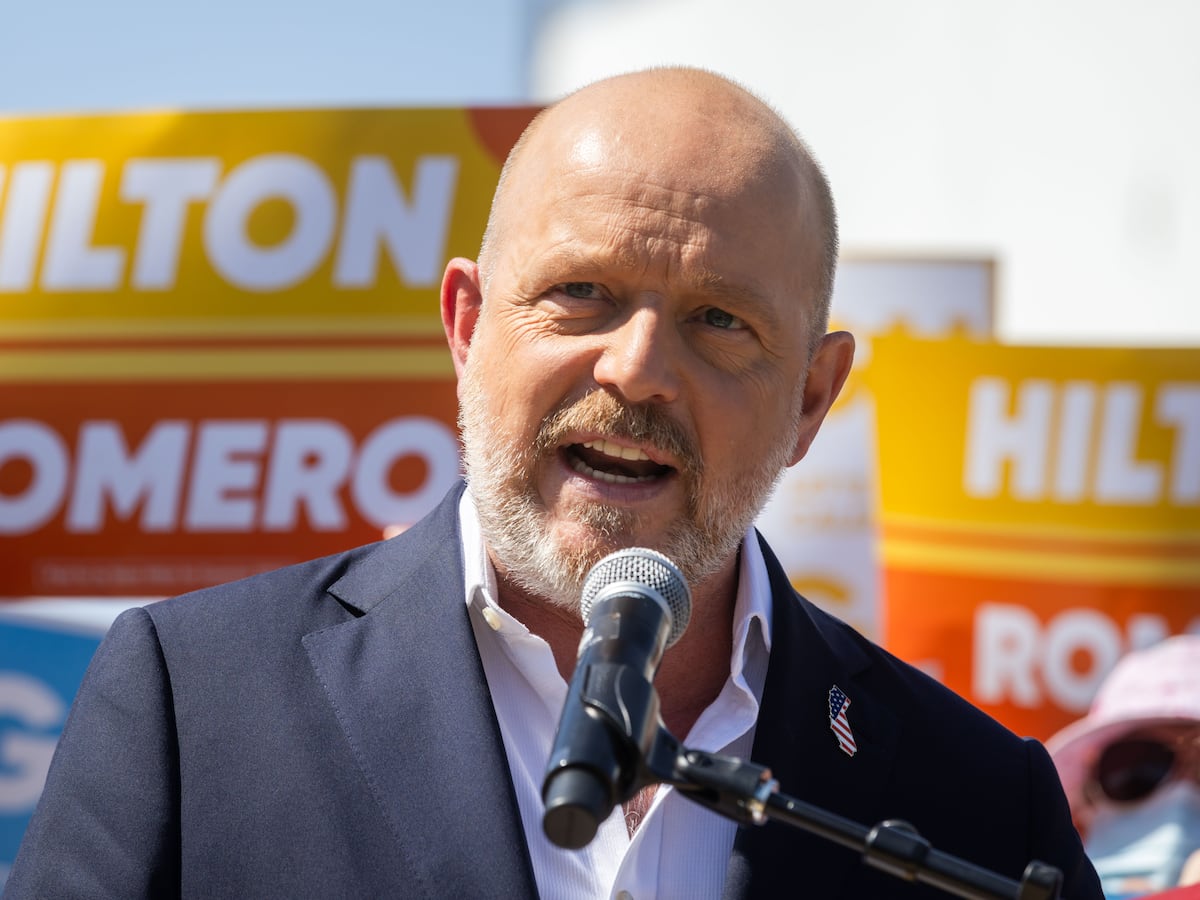Image linked from the original feed: Republican Hilton tells Californians they can hate Trump but still vote for him in governor's race