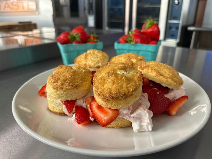 Strawberry Shortcake with Strawberry Whipped Cream