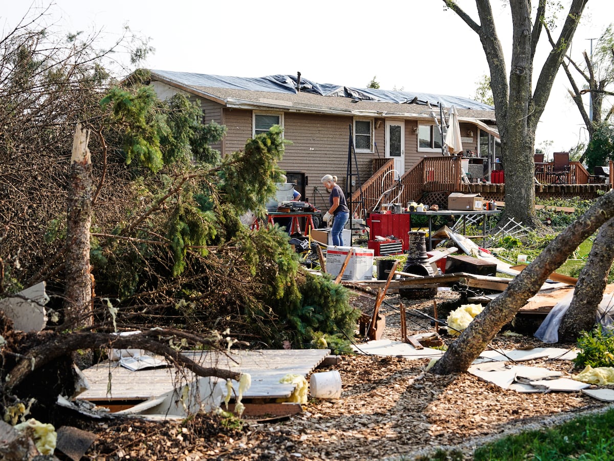 Image linked from the original feed: Tornado that carved a path of destruction in Wisconsin stayed on the ground for more than 20 minutes