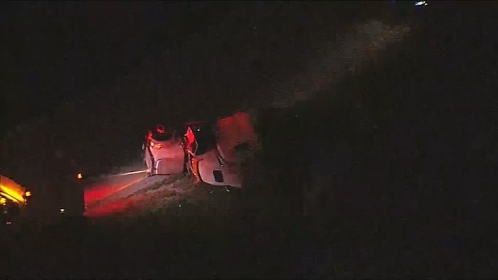 18 Wheeler Overturns On Gratigny Off Ramp From Palmetto Expressway