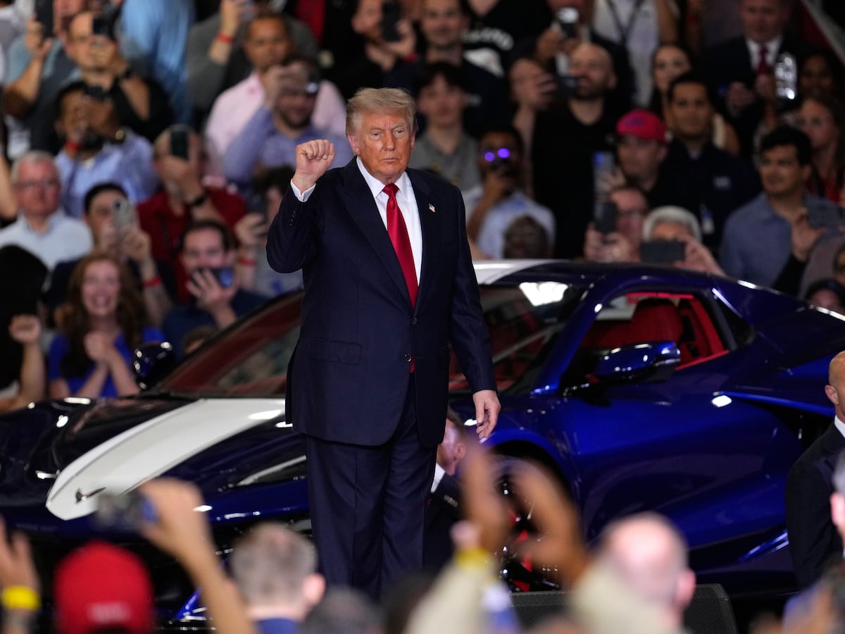 Image linked from the original feed: Trump touted his tariffs in Michigan despite rising costs. Even some of his supporters are worried