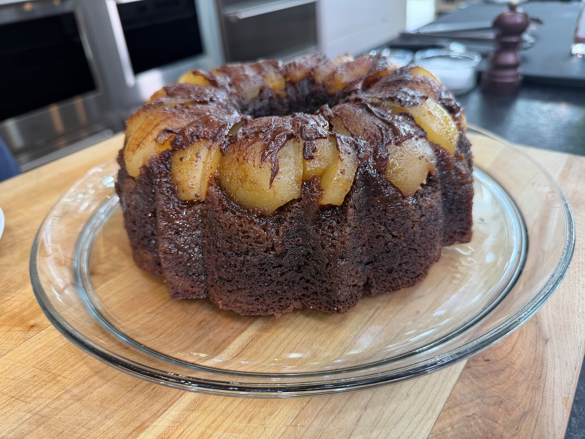 Image linked from the original feed: Mom’s Pear Chocolate Cake