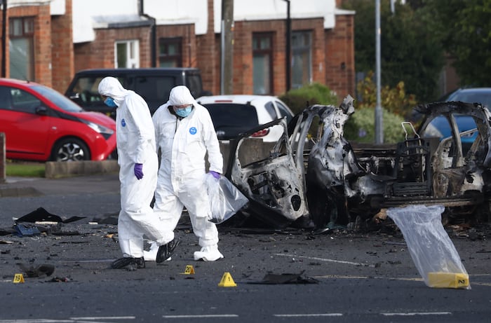 Police in Northern Ireland declare security alert after reports of a car bomb explosion