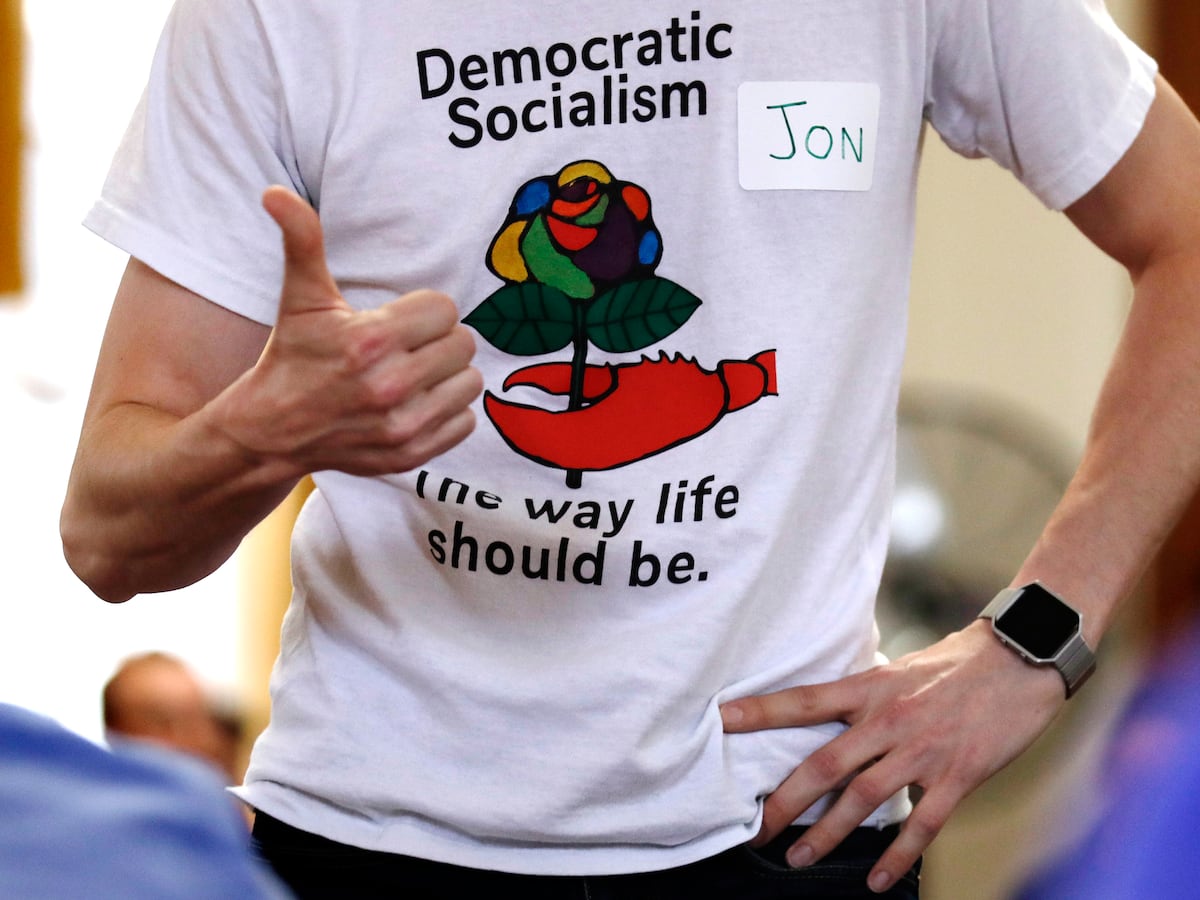 Image linked from the original feed: Republicans decry a new Democratic Socialists of America platform as Dem primaries split the party