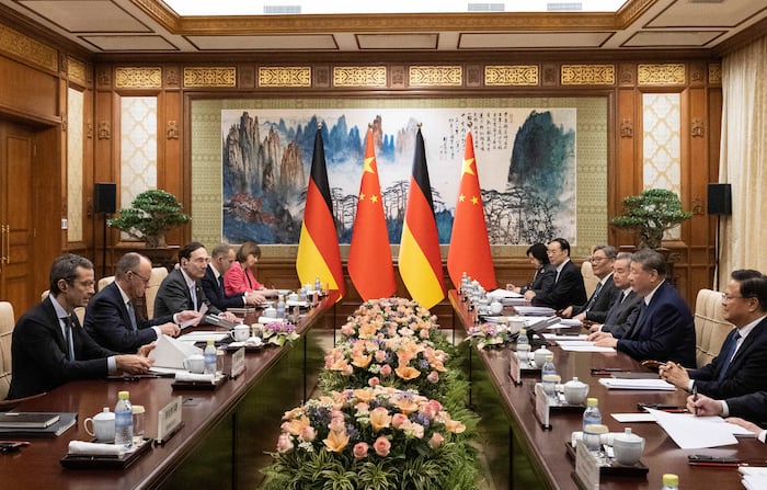 Despite differences, China's Xi and Germany's Merz seek to deepen ties in turbulent times