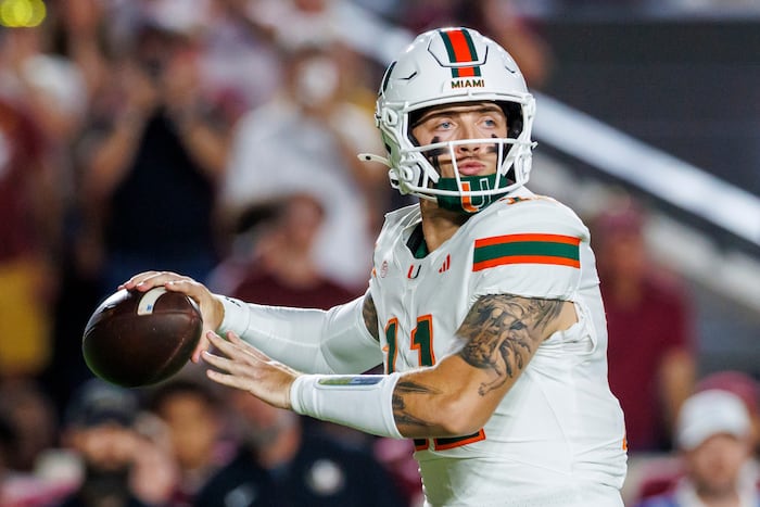 Miami QB Carson Beck ready for Friday night lights showdown against Louisville
