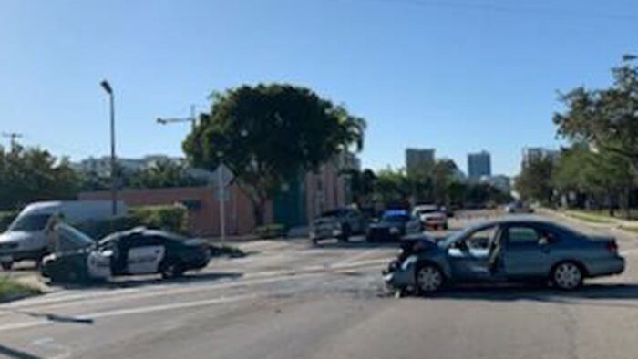 Deputy injured in crash in Fort Lauderdale