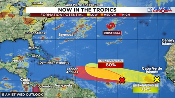 African wave train gains steam as forecast models shift