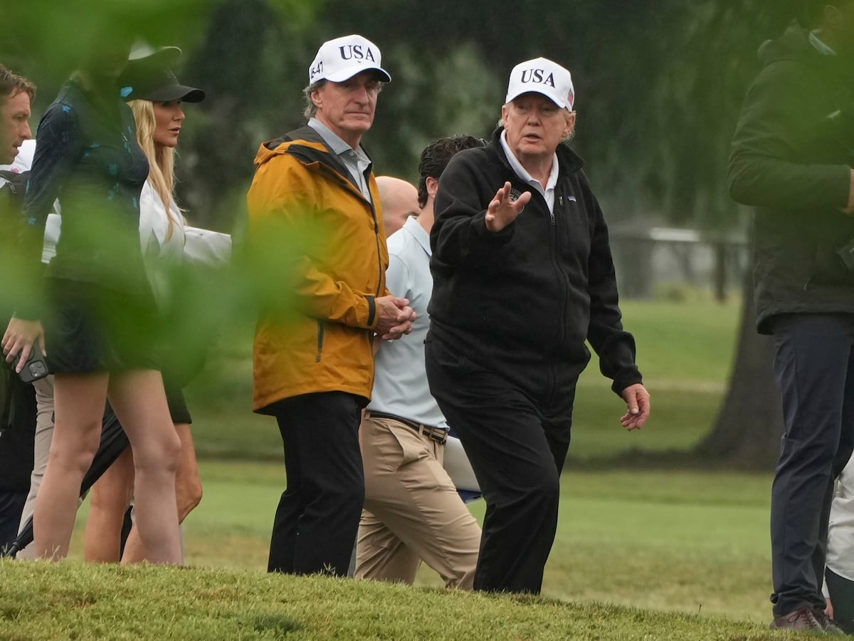 Image linked from the original feed: 'I’m very good at grass.' Why Trump goes into the weeds on one of his favorite topics