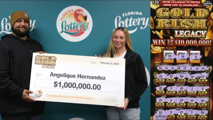 Florida woman snags $1M prize playing lottery scratch-off game at Publix