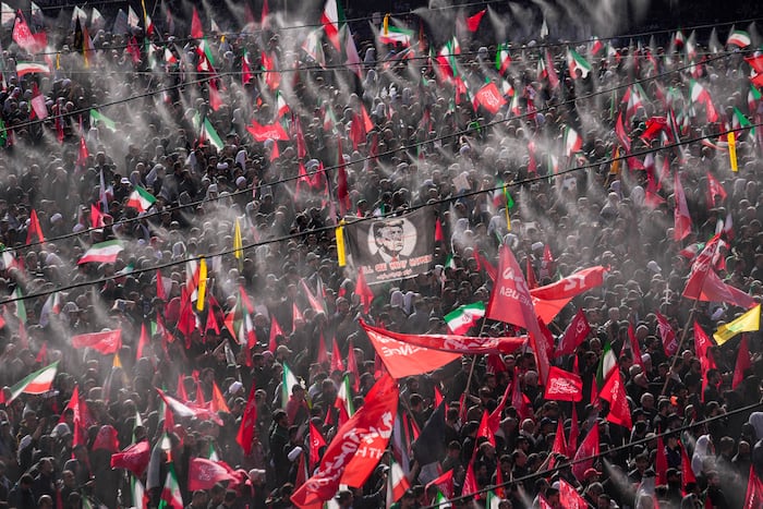 Khamenei's other sons appear at his funeral in Iran as new supreme leader remains in hiding