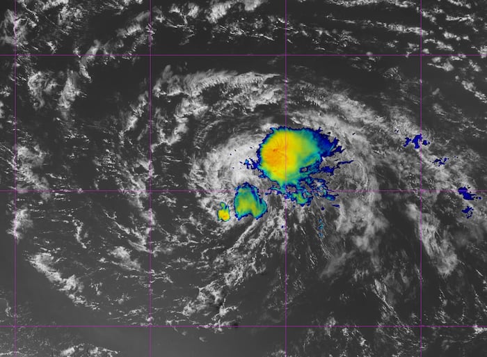 Tropical Storm Dolly forms in the central Atlantic, forecast to unravel before reaching the islands