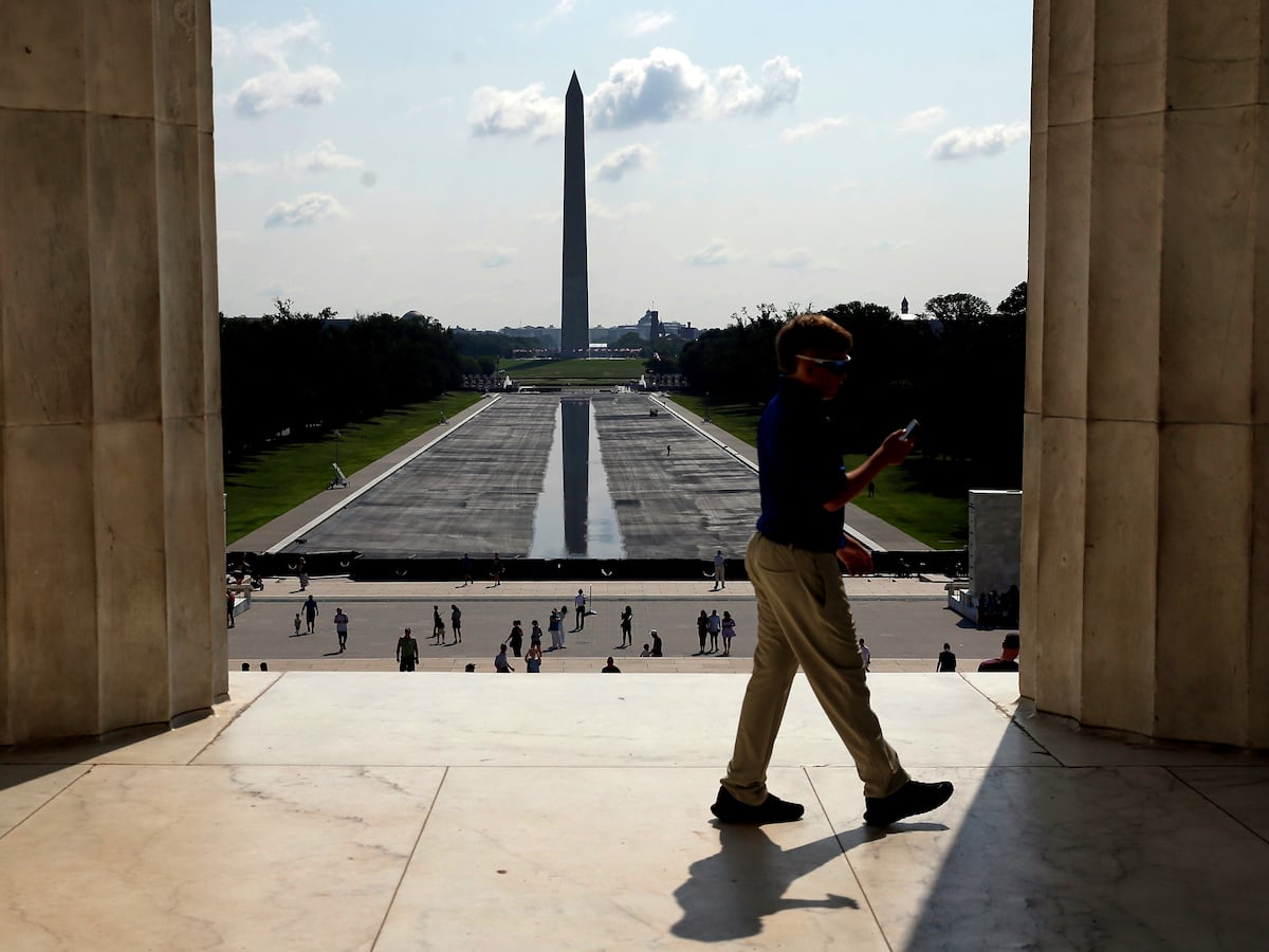 Image linked from the original feed: Trump blasts Pirro after she refutes his claim that Reflecting Pool was damaged by vandals