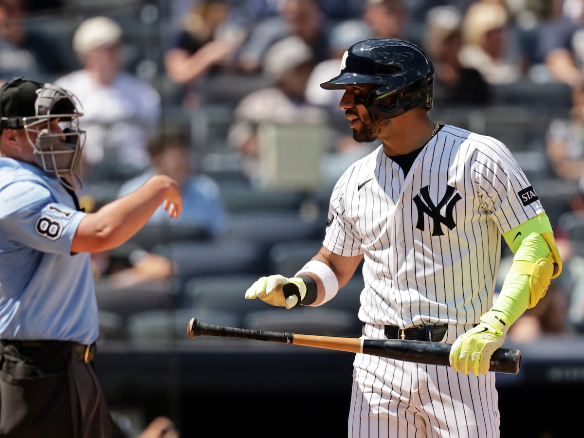 Image linked from the original feed: Yankees' José Caballero targeted by MLB for crackdown on plate routine of waiting to engage pitcher