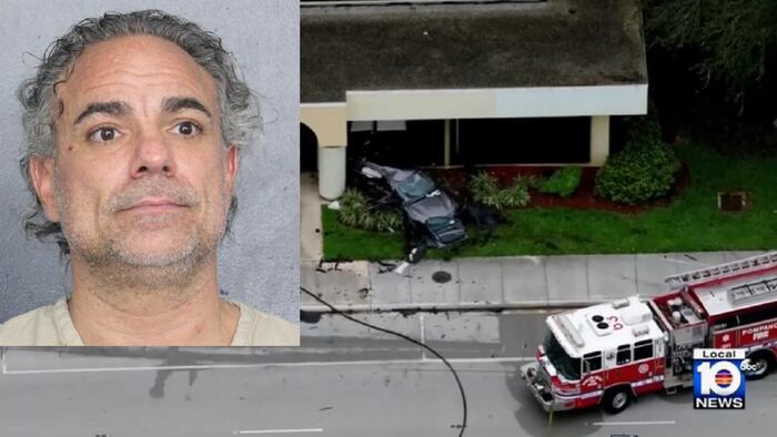 Man arrested months after crash sent car flying into front of Pompano ...