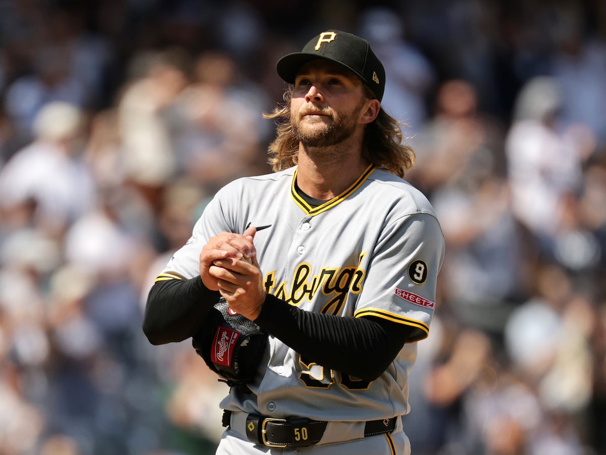 Image linked from the original feed: Triolo, Mangum lift Pirates over Yankees 5-3 in doubleheader opener after Cole strikes out 11