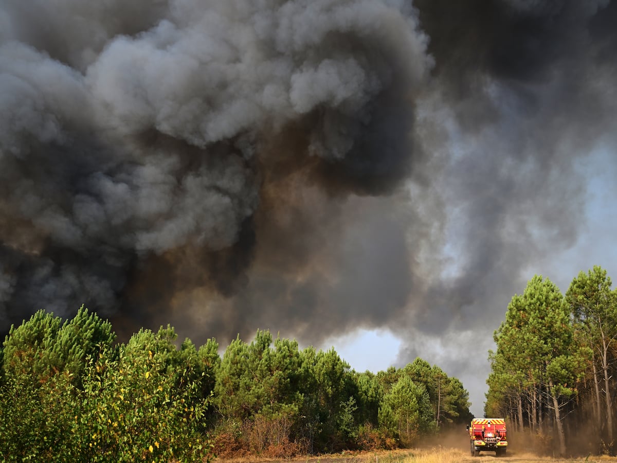 Image linked from the original feed: Some French wildfire evacuees allowed to return home as cooler weather moves in