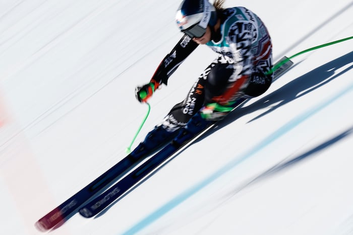 New Zealand skier Alice Robinson leads World Cup super-G; Lindsey Vonn 4th
