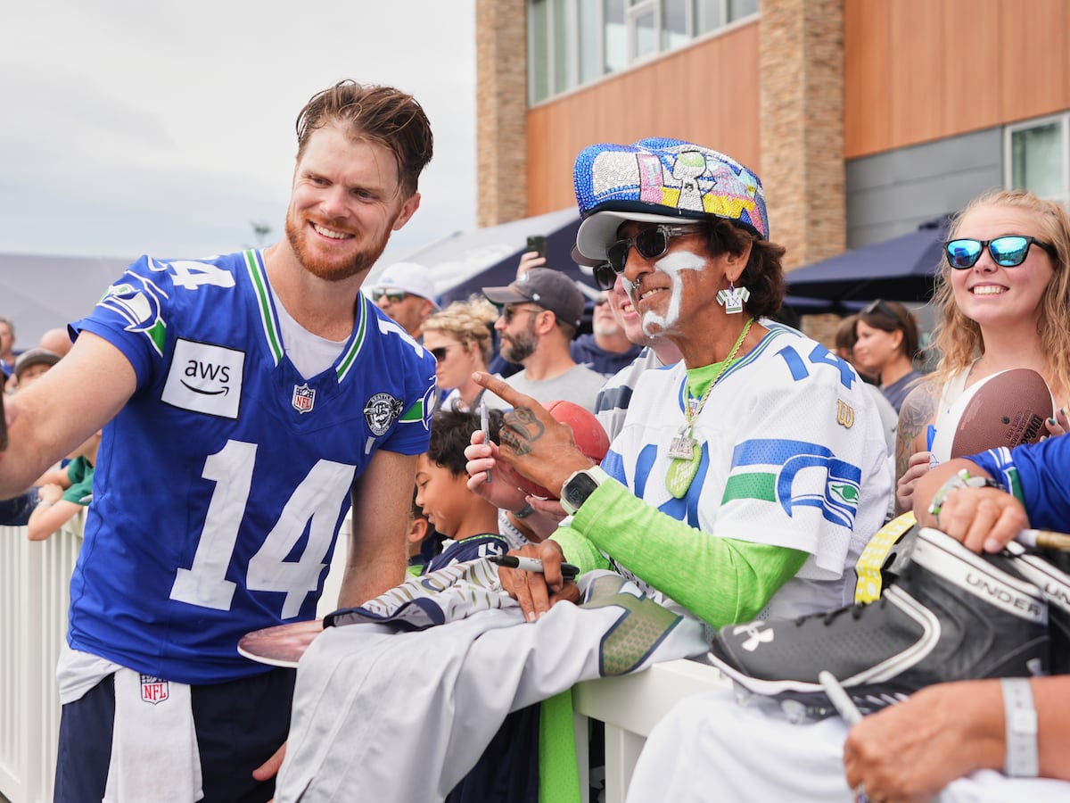 Image linked from the original feed: Sam Darnold uninterested in narratives about him, but ready to help Seahawks defend Super Bowl crown