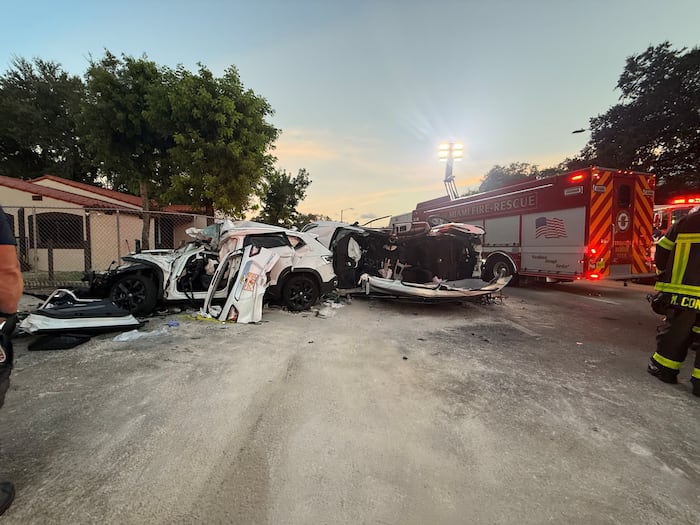 Four Critically Injured Including Pregnant Woman in Miami Rollover Crash After Fleeing Vehicle, Two Detained
