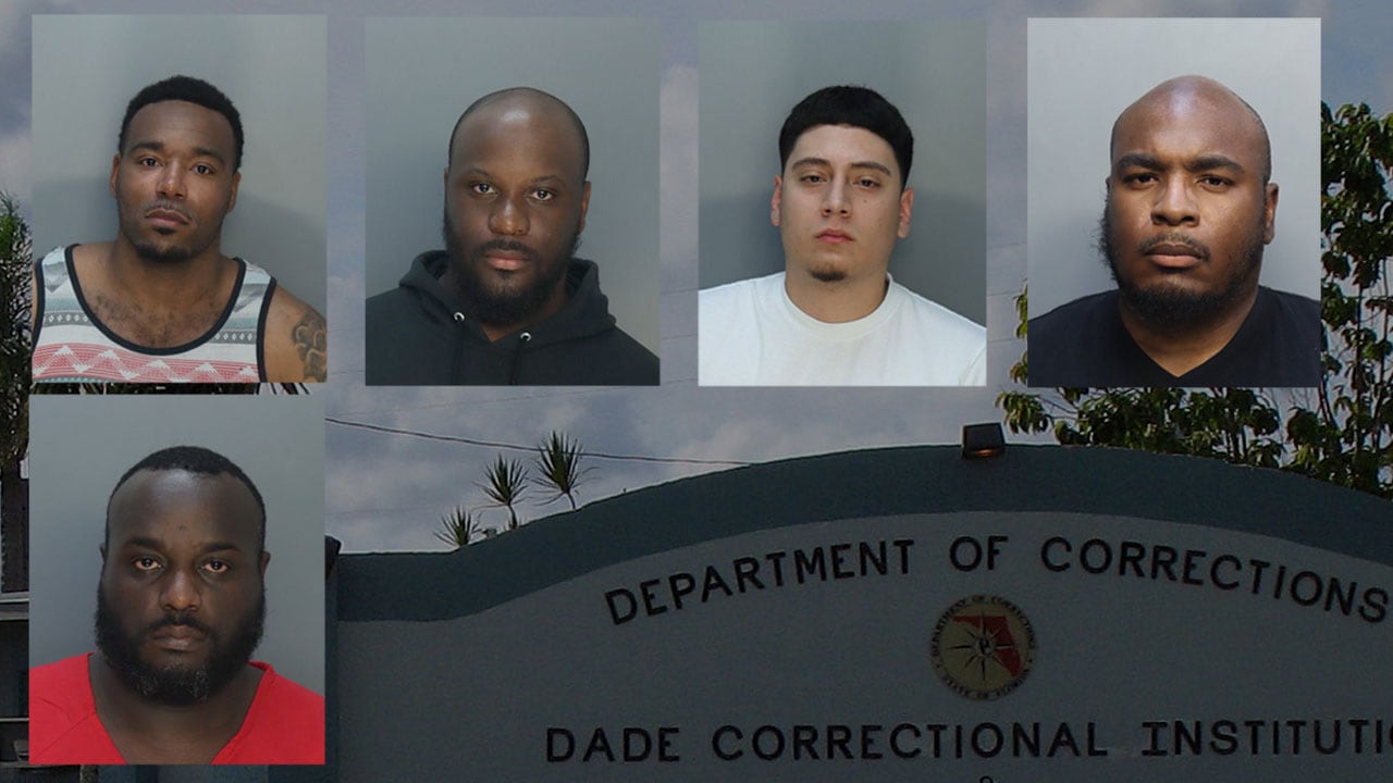 7 state correctional officers accused of covering up inmate's beating in  Miami-Dade, image size:1280x720