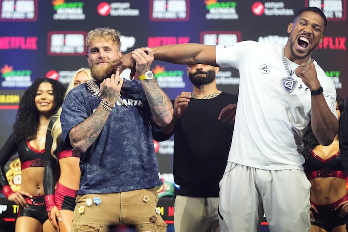 Jake Paul says he suffered ‘double broken jaw’ from his KO loss to Anthony Joshua at Kaseya Center