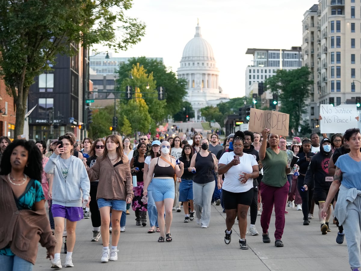 Image linked from the original feed: Wisconsin's capital city cancels signature events, grapples with fallout from police shooting