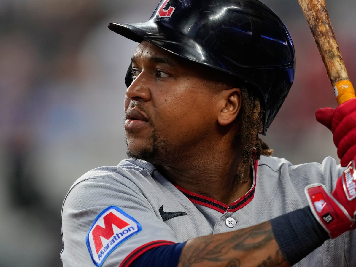 Image linked from the original feed: José Ramírez returns to Guardians after missing 5 weeks following left hand surgery