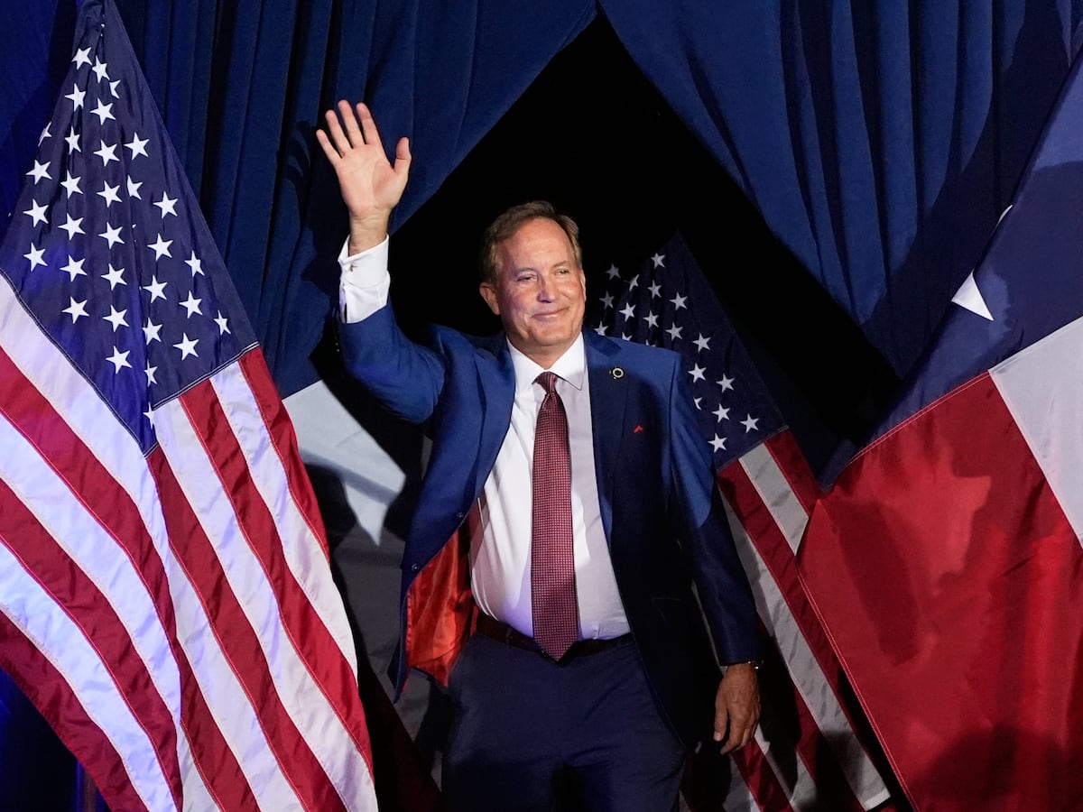 Image linked from the original feed: Years of scandals haven't stopped Ken Paxton. Can James Talarico change that?