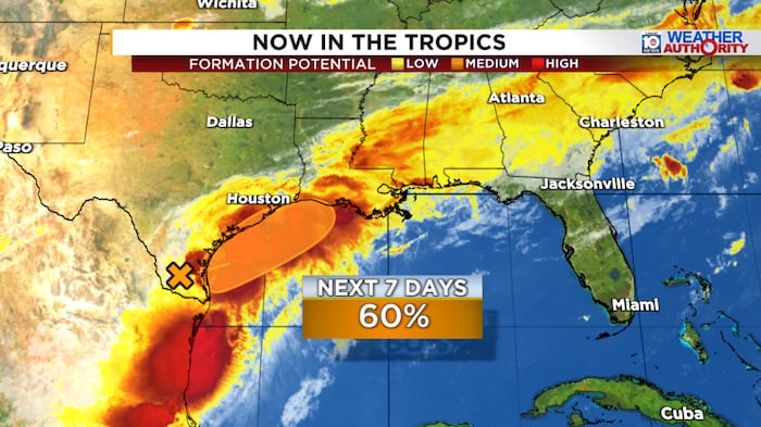Odds increase for short-lived tropical storm this week