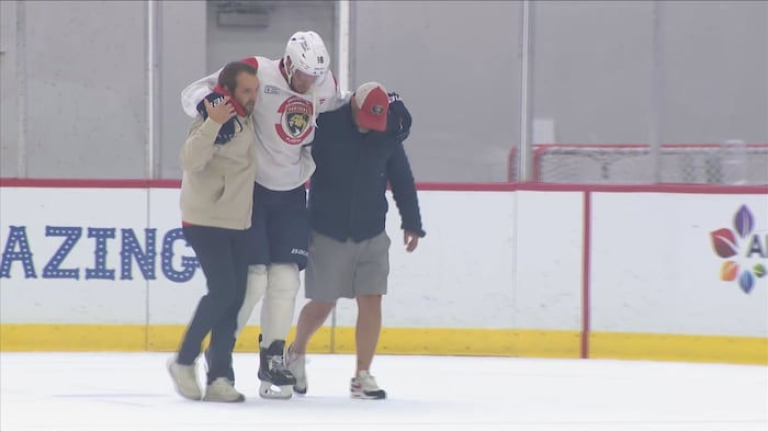 Panthers' Barkov Evaluated After Training-Camp Injury