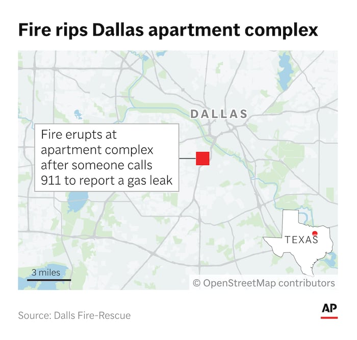 Fire official confirms fatalities in a huge blaze at a Dallas apartment building