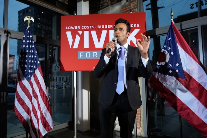 The Latest: Brown wins Ohio Senate Democratic primary, Ramaswamy wins GOP nomination for governor