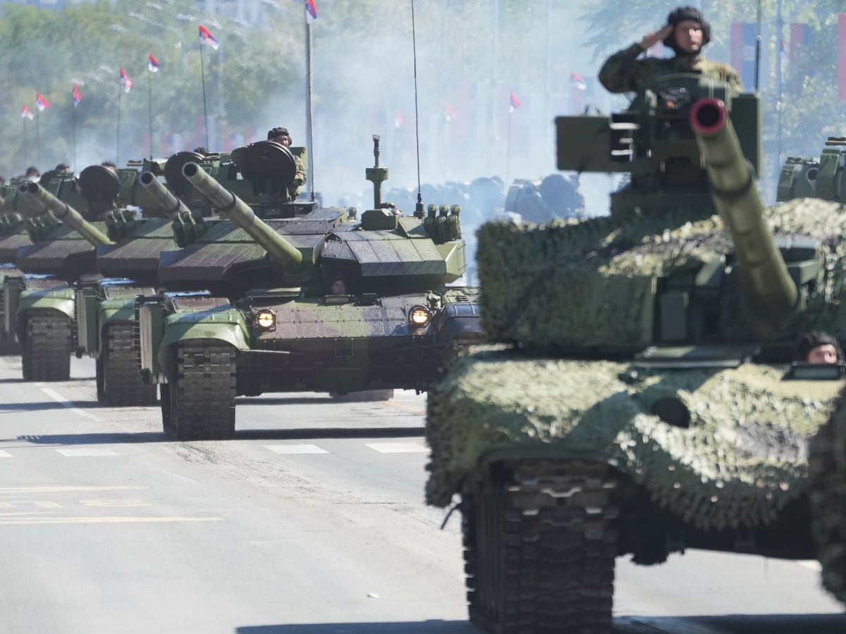 Serbia Holds Massive Military Parade Showcasing 10,000 Troops and Multinational Arsenal