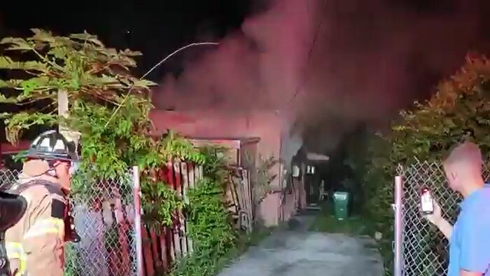 Fire erupts at home in northwest Miami-Dade