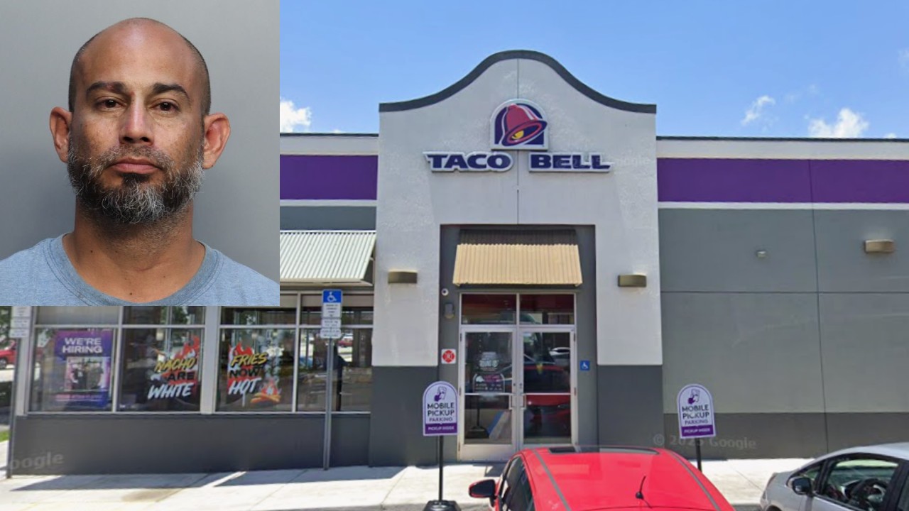 Бездомный мужчина разбил экраны и терминалы в Taco Bell в Хайале, требуя помощи